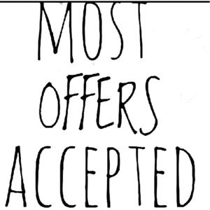 All items are up for Best offer